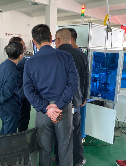 客戶來訪挪亞方舟自動化檢測設備廠家