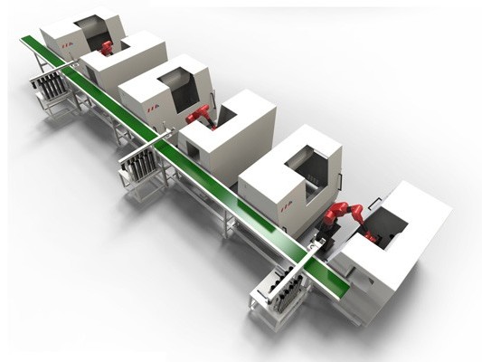 圓蓋車床上下料應(yīng)用