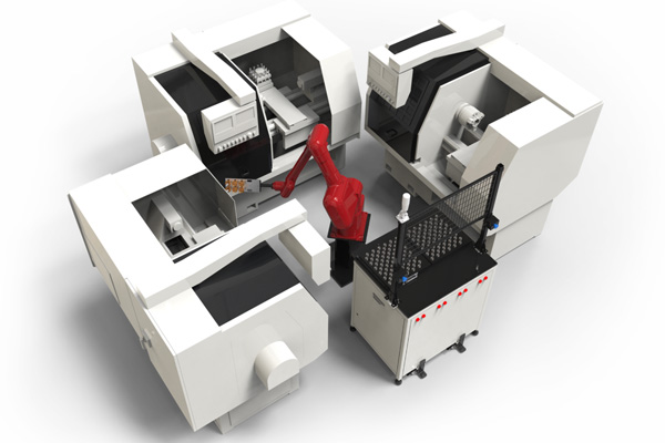 機器人車床上下料方案