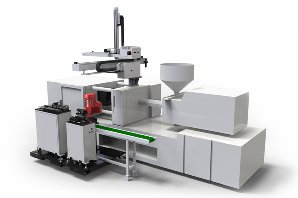刀叉雙色注塑鑲嵌整體方案